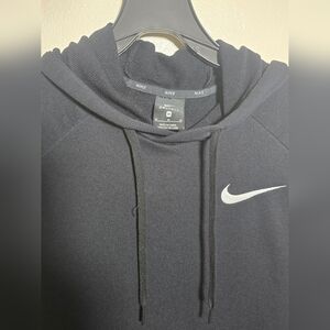 Nike Black Hoodie with White embroidered Nike Logo